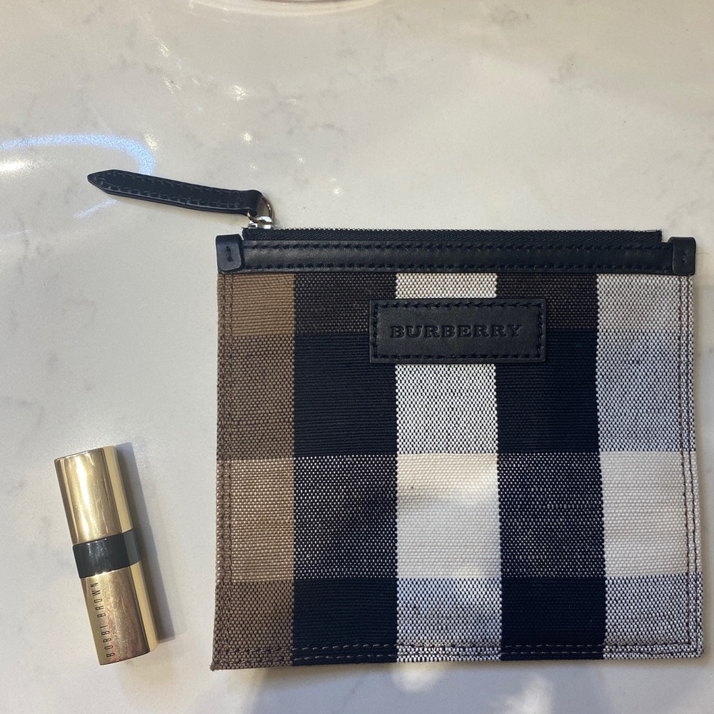 Authentic Burberry canvas pouch
